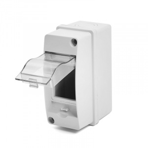 Бокс настенный 2 модуля, пластик, IP65, EBX50-1/02-65 (120х95мм)
