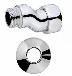 ЭКСЦЕНТРИК с Накидной Гайкой ХРОМИРОВАННЫЙ 1/2" M х 1"F