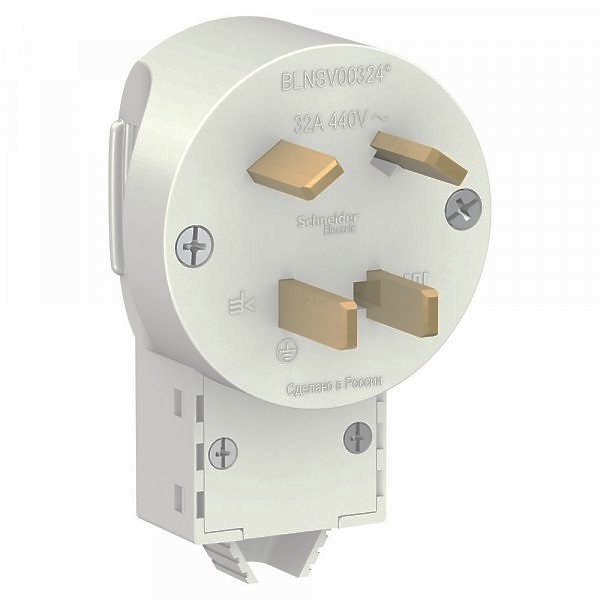 Вилка Силовая СП BLANCA 3P+N 32А 400В БЕЛАЯ. SchE BLNSV003241