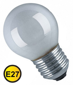 Лампа накаливания 220В, ШАР 40W E27 I  Матовая РАСПРОДАЖА !!!