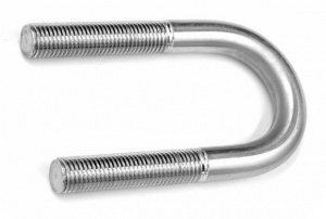 Болт-скоба Нержавеющий, U-образный DIN 3570 А2 A30 М10- 3/4"(20мм) без гаек