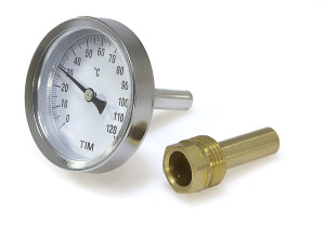 ТЕРМОМЕТР с гильзой, 1/2 " (0*С - 120*С)