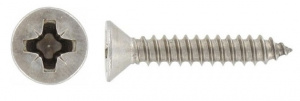 САМОРЕЗ НЕРЖАВЕЮЩИЙ (DIN 7982 P (Philips) A2) 3,9х13 мм, головка ПОТАЙ, ОСТРЫЙ