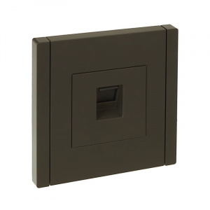РОЗЕТКА КОМПЬЮТЕРНАЯ RJ45 кат.5E СЕРАЯ СП "FORTE&PIANO" FP332 FP-K10-1-K03