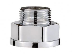 ПЕРЕХОДНИК ХРОМИРОВАННЫЙ 3/4"внут.-1/2"нар.