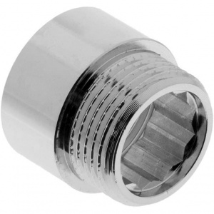 УДЛИНИТЕЛЬНАЯ ГАЙКА 3/4" г/ш - 15мм, Никелированная Латунь STI