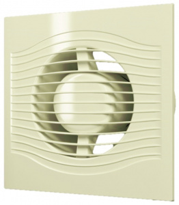 SLIM 4C Ivory, Вентилятор осевой D=100мм, вытяжной с обратным клапаном (цвет СЛОНОВАЯ КОСТЬ)