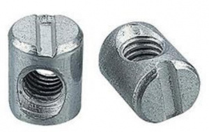 Гайка мебельная (БОЧОНОК) М6х12мм, (Х-ц)