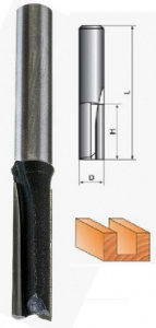 1000-04 Фреза пазовая прямая D4 h15 Хвост. 8мм