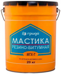 МАСТИКА РЕЗИНО-БИТУМНАЯ МГХ-Т 21 КГ