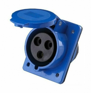 Розетка 423 встраиваемая, скрытая 2Р+РЕ 32А 220В IP44 TDM