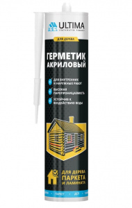 ГЕРМЕТИК АКРИЛОВЫЙ (МАХАГОН/ КРАСНОЕ ДЕРЕВО), 280мл, (для ДЕРЕВА, ПАРКЕТА и пробковых покрытий)