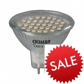 Лампа светодиодная MR16   2,5W GU5.3 AC220V 2700K   РАСПРОДАЖА !!!