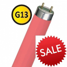 FLU1-30W G13 красная лампа люминесцентная T8   РАСПРОДАЖА !!!