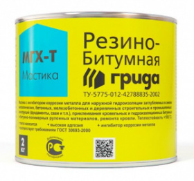 МАСТИКА РЕЗИНО-БИТУМНАЯ МГХ-Т 2 КГ