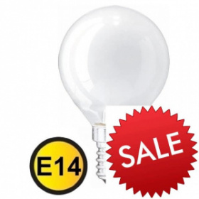 Лампа накаливания 220В, ШАР 60W E14  230V Матовая  РАСПРОДАЖА !!!