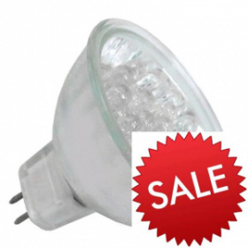 Лампа светодиодная MR16   2,1W 12V GU5.3 WT(бел)  MR-LED21  РАСПРОДАЖА !!!