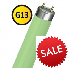 FLU1-36W G13 зеленая лампа люминесцетная T8   РАСПРОДАЖА !!!